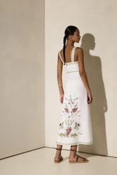 Vestido Longo Wild Flowers Printed Sundress